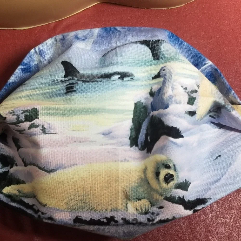 Adult Face Masks - Arctic / Polar Animals - Filter Pocket - Roomy - Breathable